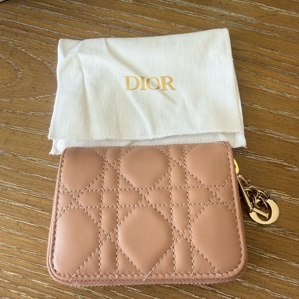Dior Pink Quilted Women's Wallet